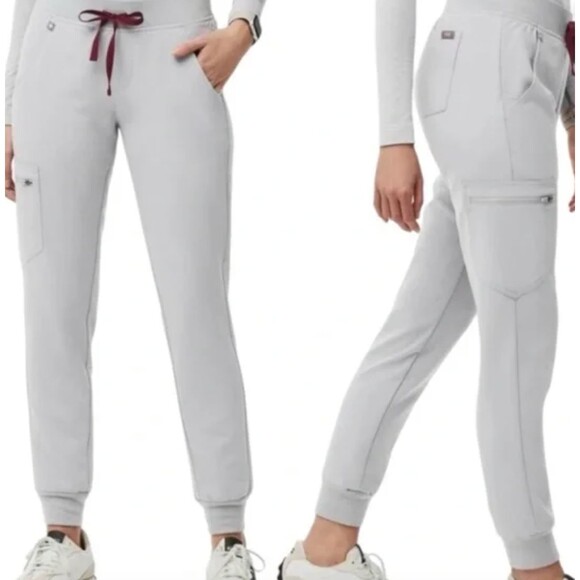 FIGS ZAMORA 2.0 Jogger Gray/ Cement Womens Scrub Pants Sz 3XLR - Picture 2 of 7